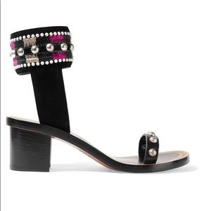 Joss Embroidered Sandals | Size 39